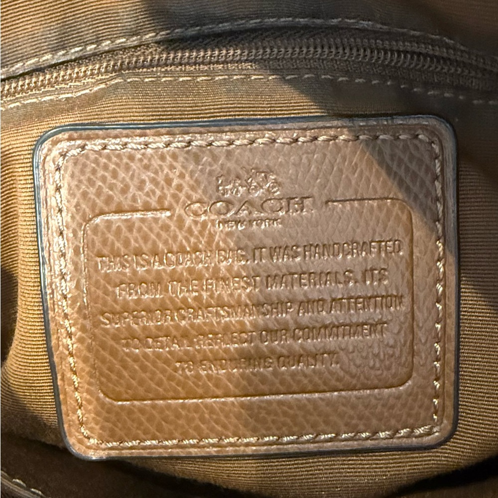 Coach Brown Leather Tote Bag - Picture 7 of 13